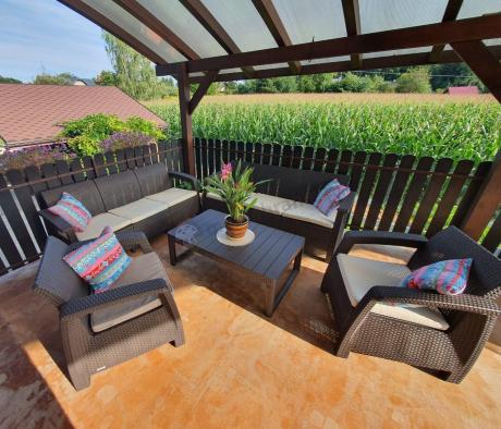 Komplet ogrodowy na taras dla 8 osób