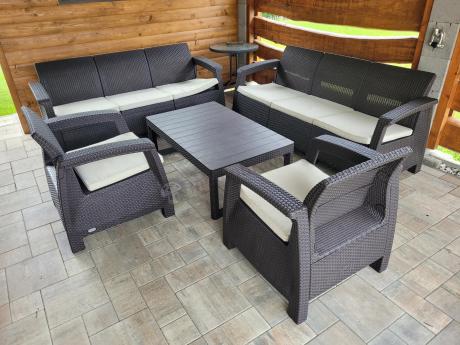 Komplet ogrodowy na taras dla 8 osób