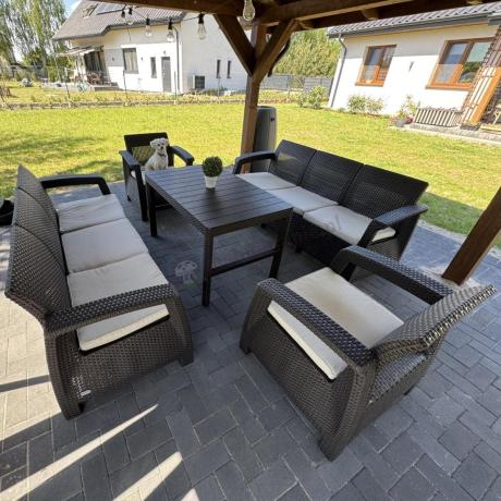 Komplet ogrodowy na taras dla 8 osób