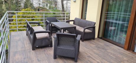 Komplet ogrodowy na taras dla 8 osób