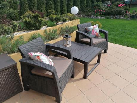 Komplet ogrodowy na taras dla 8 osób