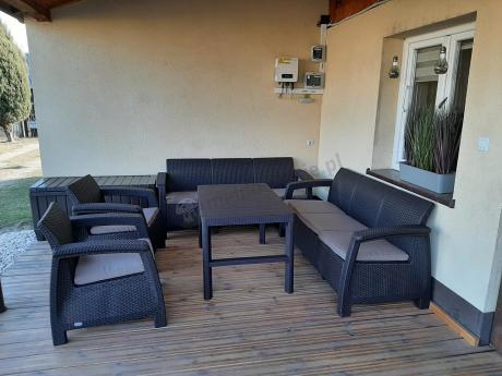 Komplet ogrodowy na taras dla 8 osób