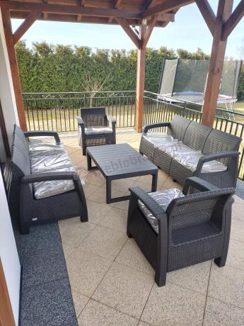 Komplet ogrodowy na taras dla 8 osób