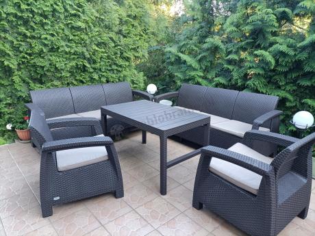 Komplet ogrodowy na taras dla 8 osób