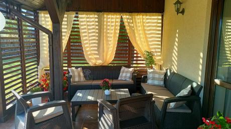 Komplet ogrodowy na taras dla 8 osób