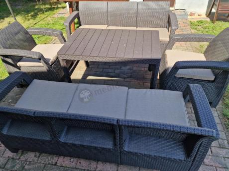 Komplet ogrodowy na taras dla 8 osób