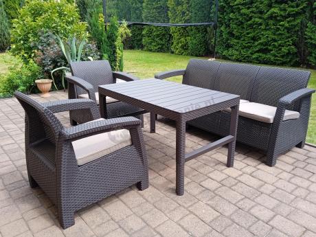 Komplet ogrodowy na taras dla 8 osób