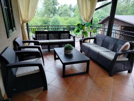 Komplet ogrodowy na taras dla 8 osób