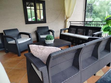 Komplet ogrodowy na taras dla 8 osób