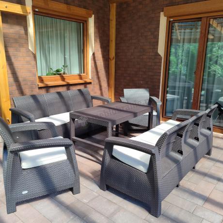 Komplet ogrodowy na taras dla 8 osób