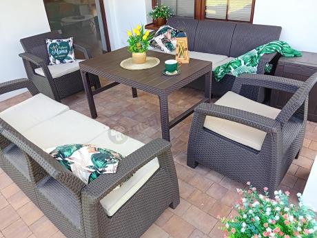 Komplet ogrodowy na taras dla 8 osób