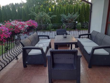 Komplet ogrodowy na taras dla 8 osób