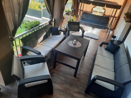 Komplet ogrodowy na taras dla 8 osób