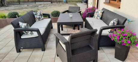Komplet ogrodowy na taras dla 8 osób