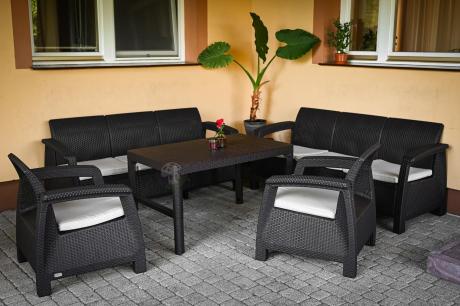 Komplet ogrodowy na taras dla 8 osób