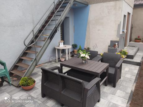 Komplet ogrodowy z regulowanym stolikiem Corfu Set Lyon brązowy