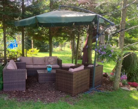 Komplet technorattanowy na 8 osób