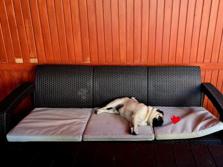 Komplet z podnoszonym stolikiem Corfu Set Lyon Max Brązowy + pufy