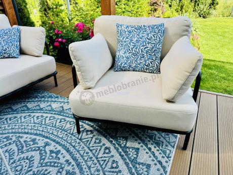 Meble modułowe na taras w stylu loft Salve Beige 5 Plus