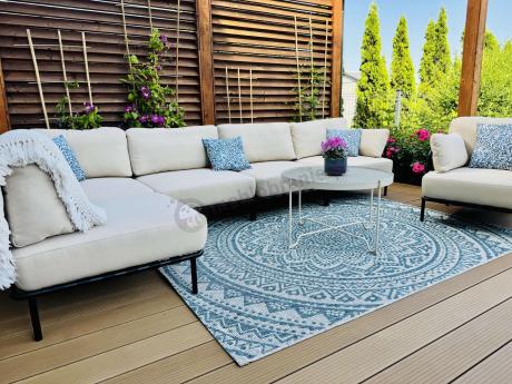 Meble modułowe na taras w stylu loft Salve Beige 5 Plus