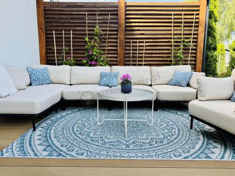 Meble modułowe na taras w stylu loft Salve Beige 5 Plus