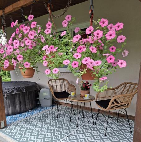 Meble na balkon w bloku z technorattanu boho