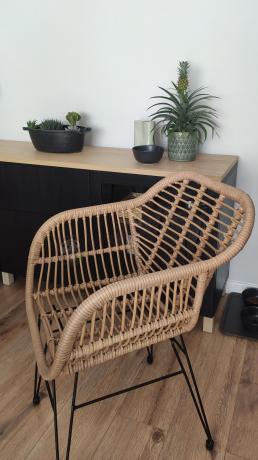 Meble na balkon w bloku z technorattanu boho