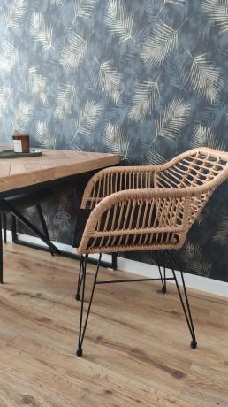 Meble na balkon w bloku z technorattanu boho