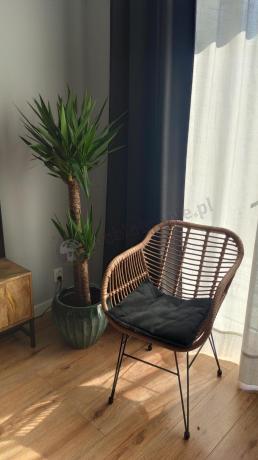Meble na balkon w bloku z technorattanu boho