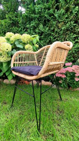 Meble na balkon w bloku z technorattanu boho