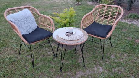 Meble na balkon w bloku z technorattanu boho