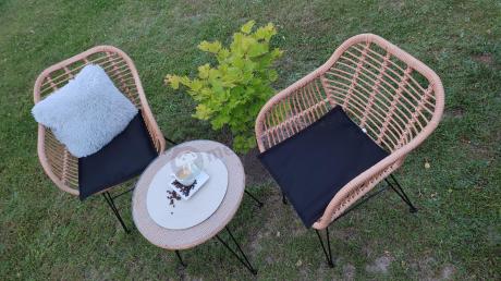 Meble na balkon w bloku z technorattanu boho