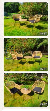 Meble na balkon w bloku z technorattanu boho