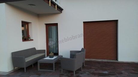 Meble na taras z regulowanym stołem S3L Cappuccino