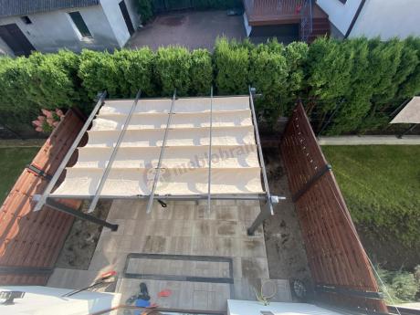 Meble na taras z regulowanym stołem S3L Cappuccino