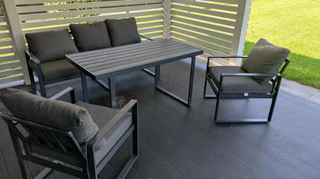 Meble na taras z sofą i fotelami dla 5 osób - Panaon Dining DG