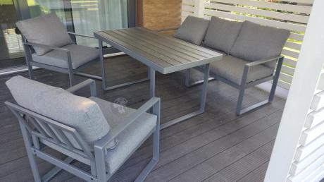 Meble na taras z sofą i fotelami dla 5 osób - Panaon Dining DG