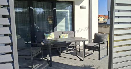 Meble na taras z sofą i fotelami dla 5 osób - Panaon Dining DG