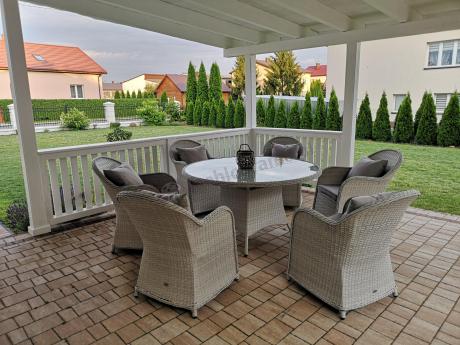 Meble obiadowe na taras Altito Sei Dining Off-White & Taupe