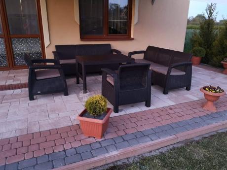Komplet ogrodowy na taras dla 8 osób