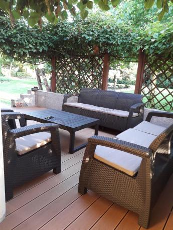 Komplet ogrodowy na taras dla 8 osób