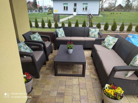 Komplet ogrodowy na taras dla 8 osób
