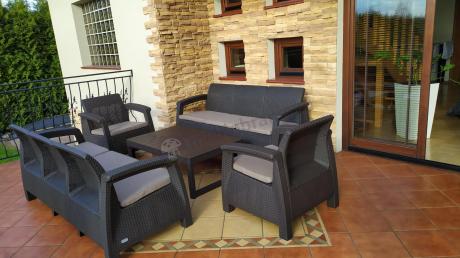 Komplet ogrodowy na taras dla 8 osób