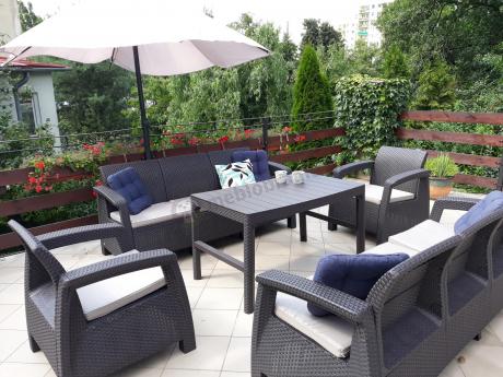 Komplet ogrodowy na taras dla 8 osób