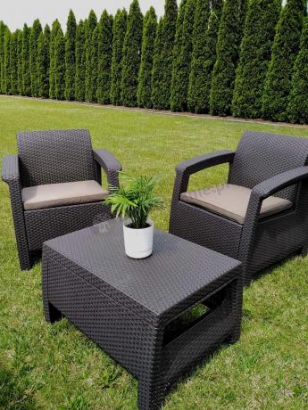 Corfu Set Max brązowy