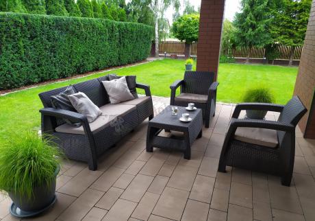 Corfu Set Max brązowy