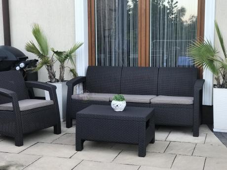 Corfu Set Max brązowy