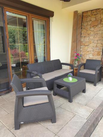 Corfu Set Max brązowy