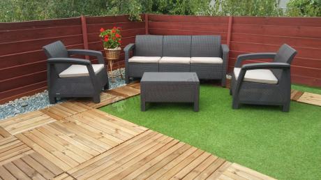 Corfu Set Max brązowy