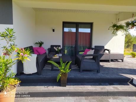 Meble Ogrodowe Corfu Triple Lyon z podnoszonym stolikiem Grafit